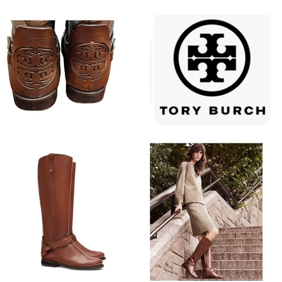 Tory Burch Womens Colton Leather Riding Knee-High Boots 10 - Picture 13 of 13